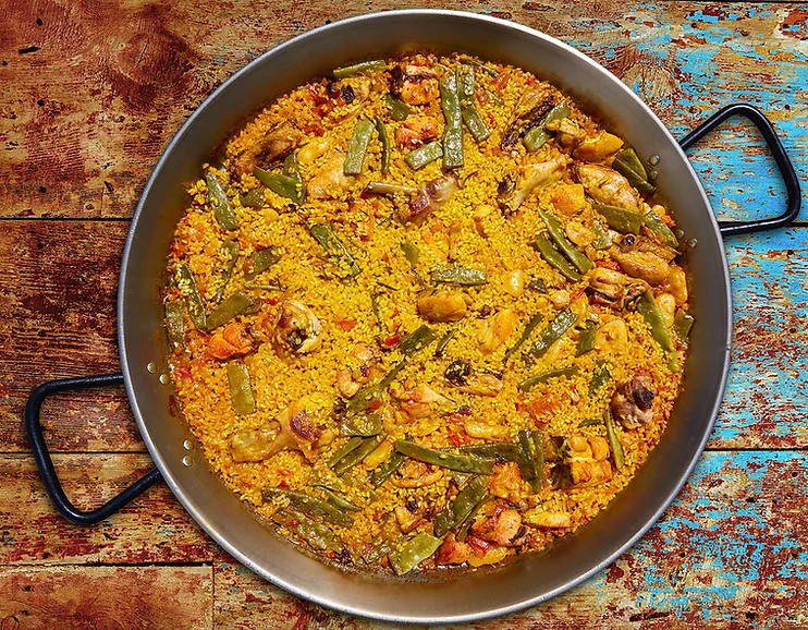 Authentic Paella being made in a local Spanish home